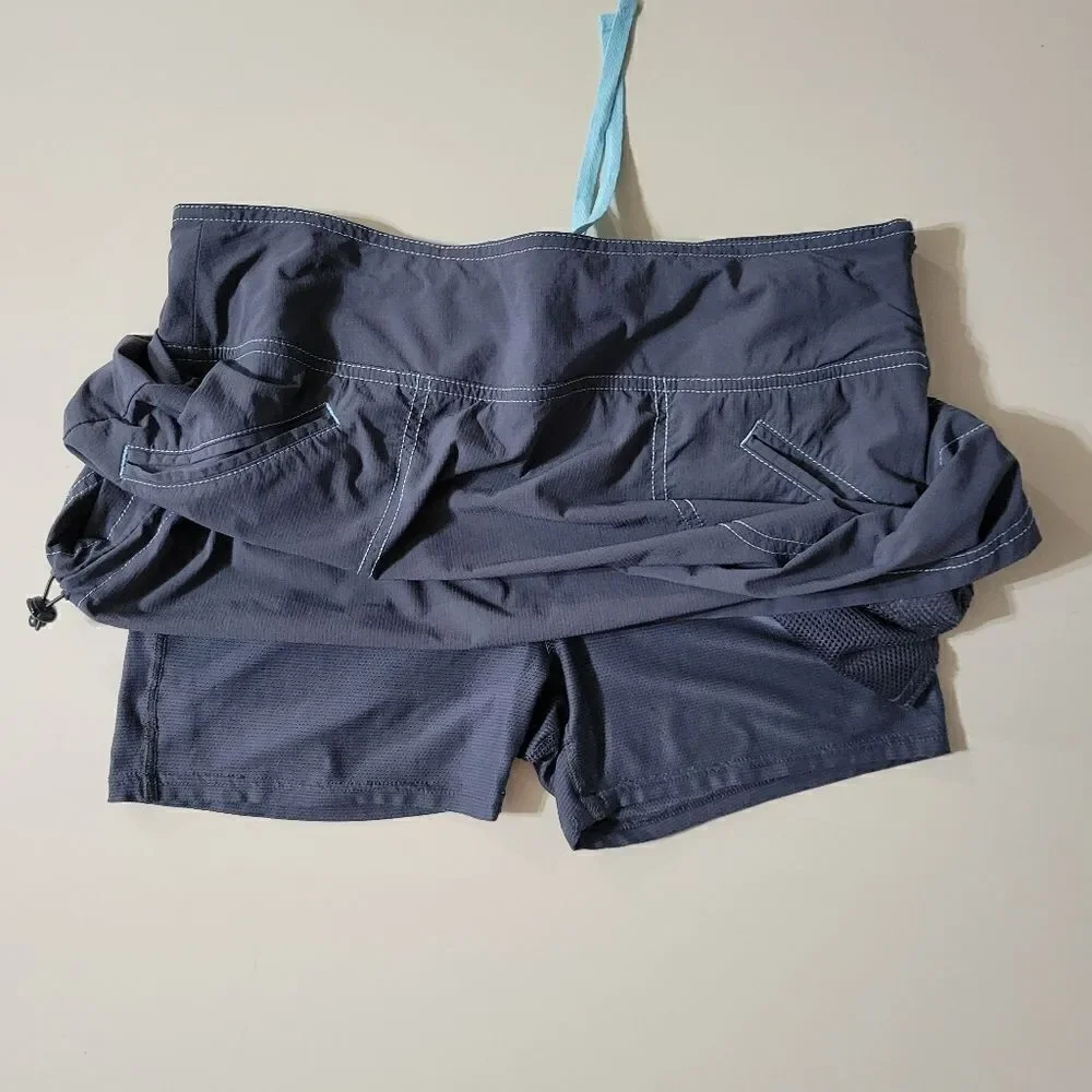 Athleta Cinch Ripstop Skort Asphalt Gray